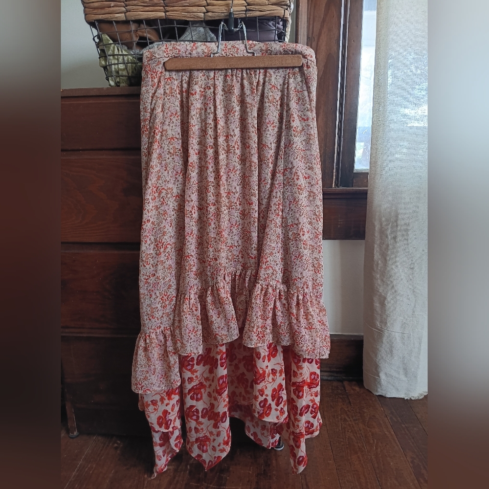 Free People Zuma Drippy Ruffle Skirt